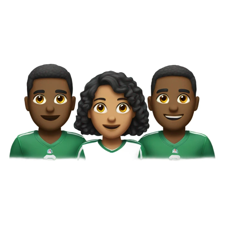 Team of three person sticker