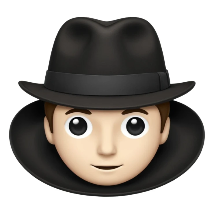 And a white stripe Black Fadora with no man or face or assecorys sticker