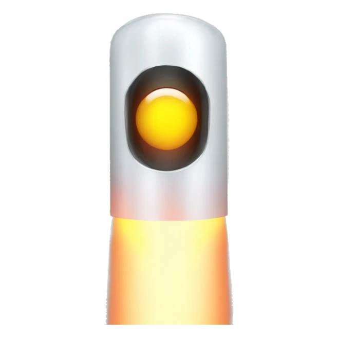 tube with laser light coming straight out of it sticker