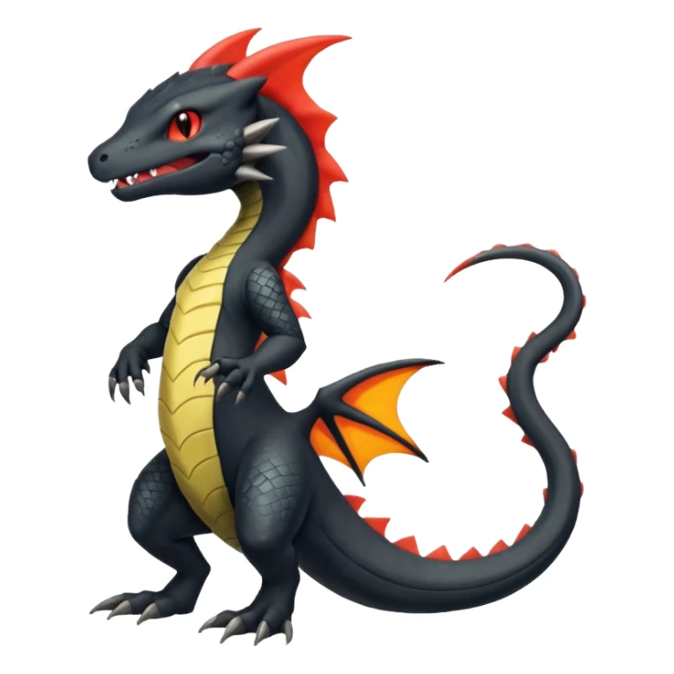 Haxorus-Axew-Fraxure-Salandit-hybrid (full body) sticker