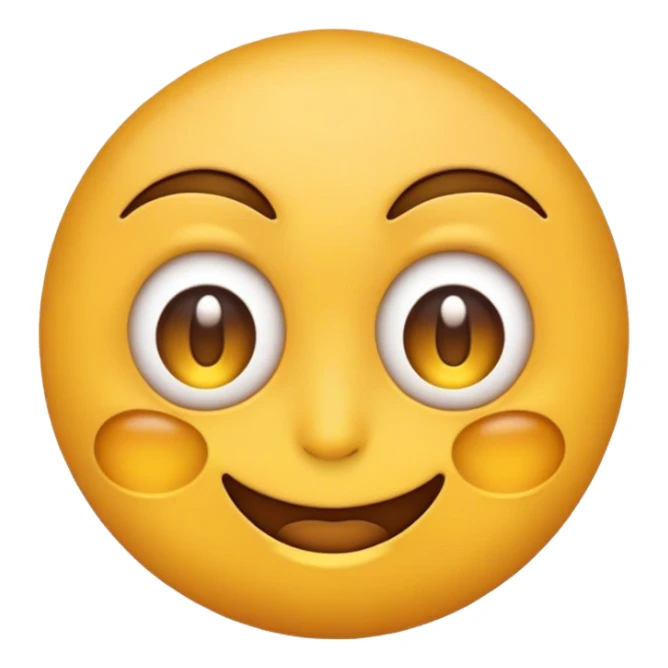 Yello emoji with one eye squinting  sticker