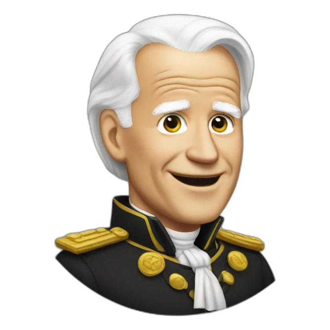joe biden wearing german style clothes sticker