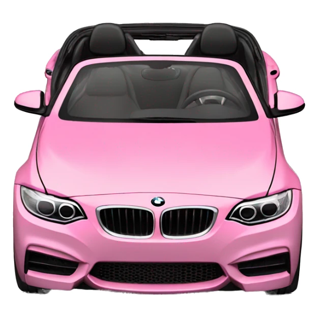 pink convertible 128i bmw 2014 with black seats sticker