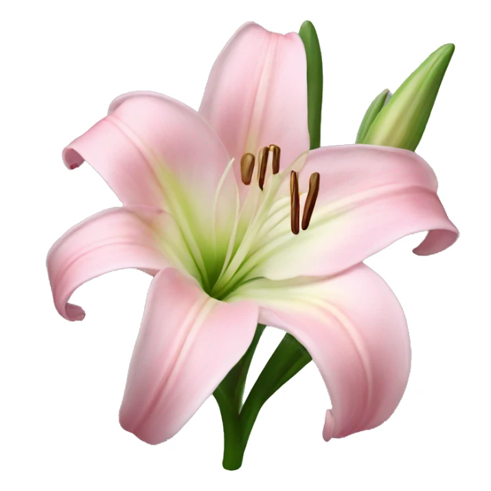 light pink lilium sticker