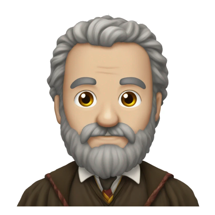 Hagred from Harry Potter bushy beard sticker