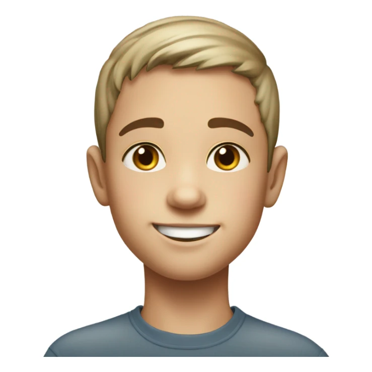 realistic portrait of a boy sticker