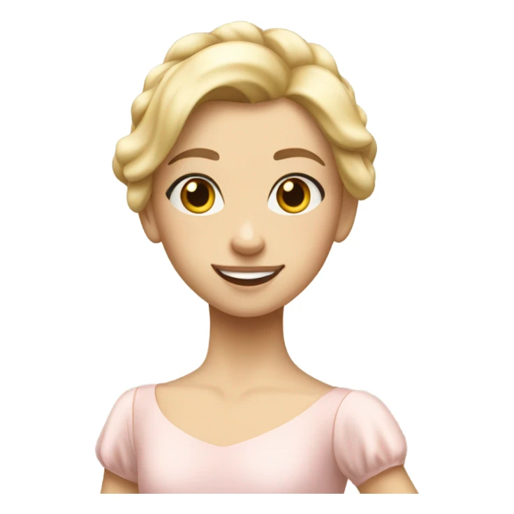 ballerina blonde girl sticker