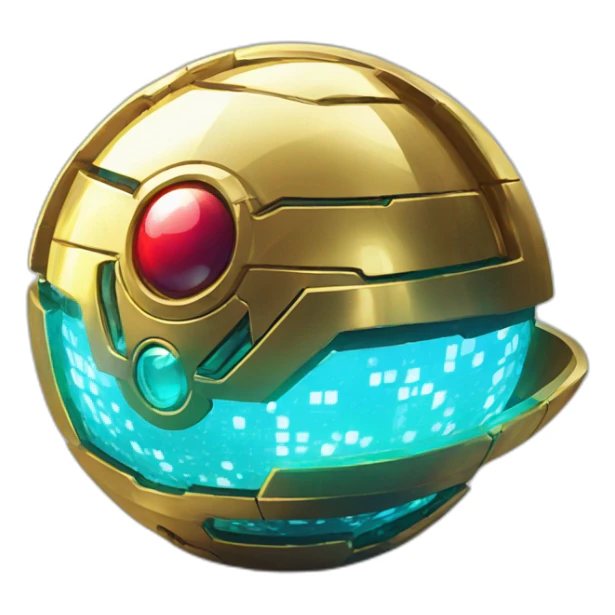 Pixel Legendary Book Cyberpunk Pokemon Pokeball Gold Shiny Glow sticker