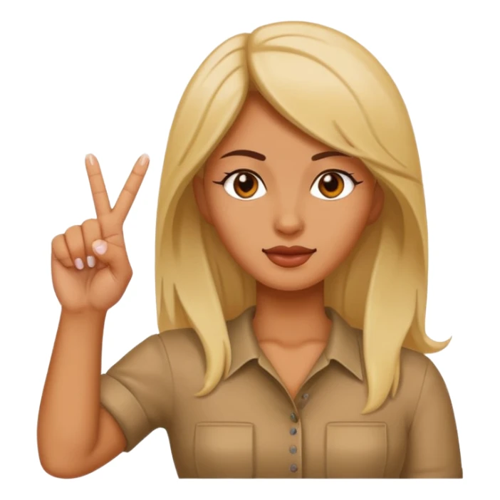 woman sticking up middle finger  sticker