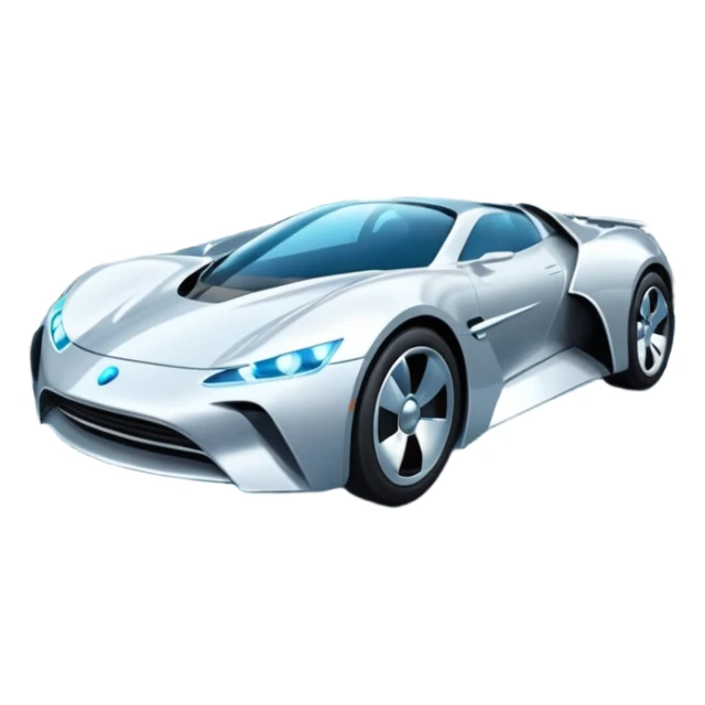 Flying cars zoom through luminous skyways sticker