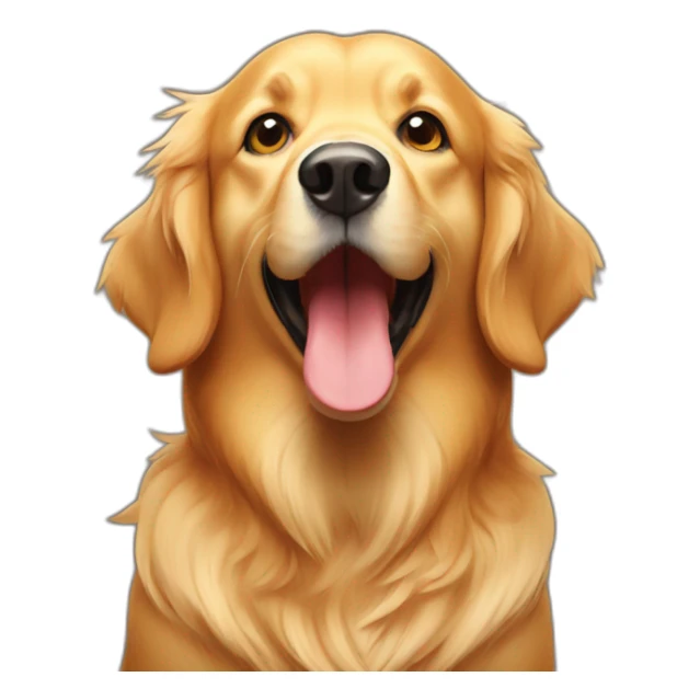 Golden retriever rating sausage sticker