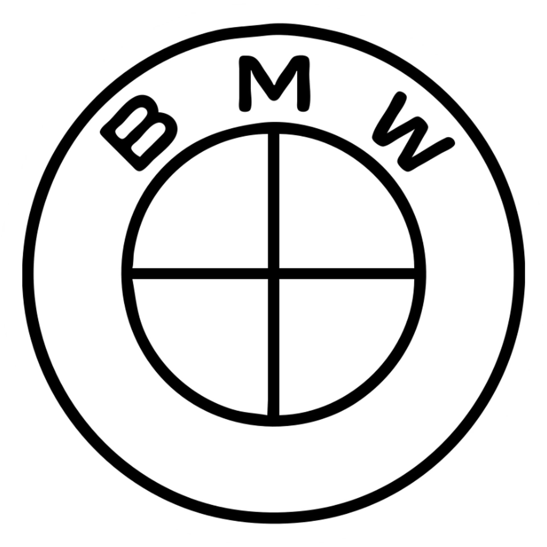 BMW logo sticker