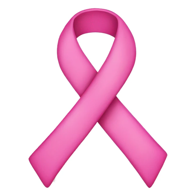 Pink breast cancer ribbon sticker