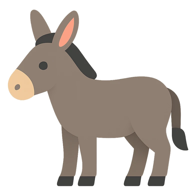 Donkey sticker