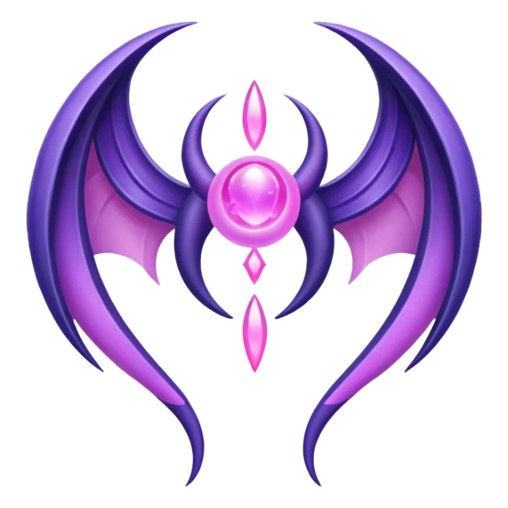 Pokemon legendary purple and pink lunala sticker
