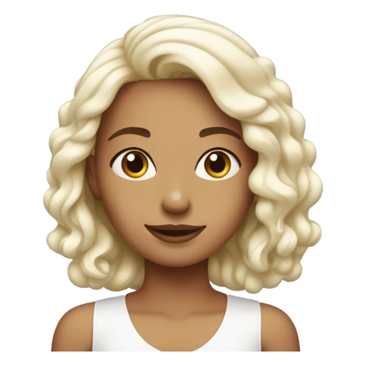 White birthday girl sticker