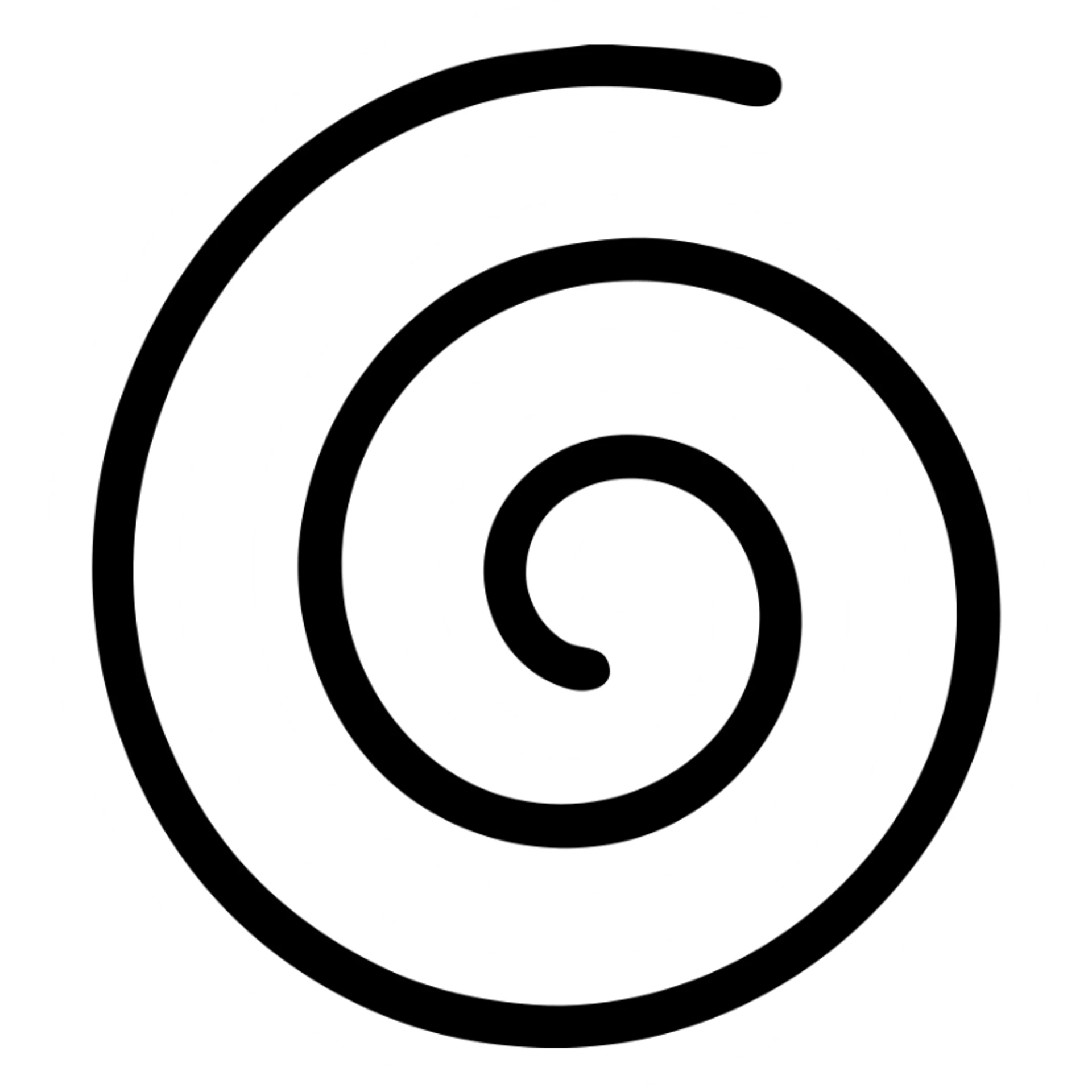 Add a subtle shadow to the Wicken spiral, keep black, white, and grey colors, simple and modern style, no background sticker