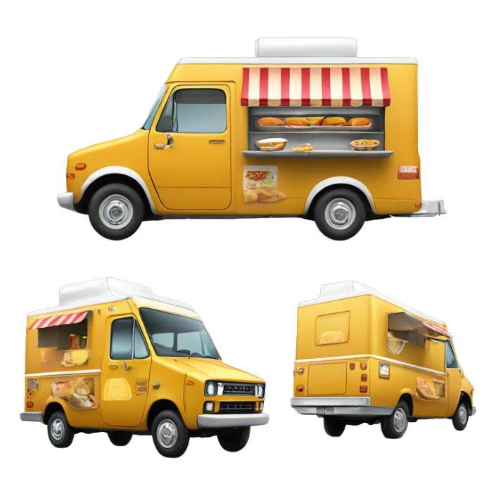 2013 Toyota 86 shaped 1973 food truck, real look sticker