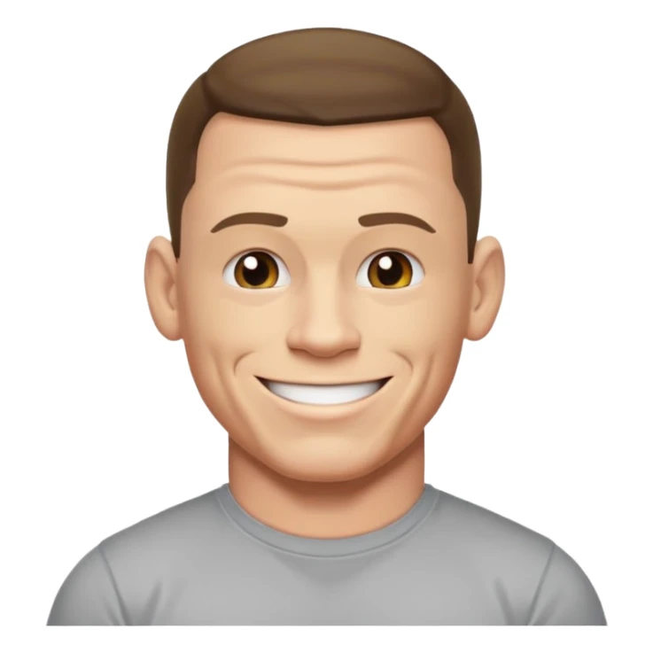 John cena emoji wearing t-shirt u cant c me sticker