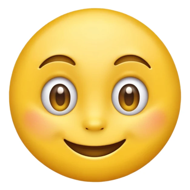 “Create a high-quality, bright yellow emoji with expressive, playful eyes and a big, cheerful smile. It should look cute, funny, and instantly relatable, like the classic 😂 emoji, with smooth shading, a clean design, and a friendly, cartoon style.” sticker