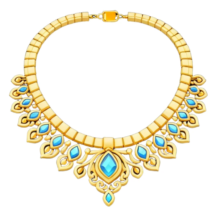 Necklace Emoji fantasy pixel art style sticker