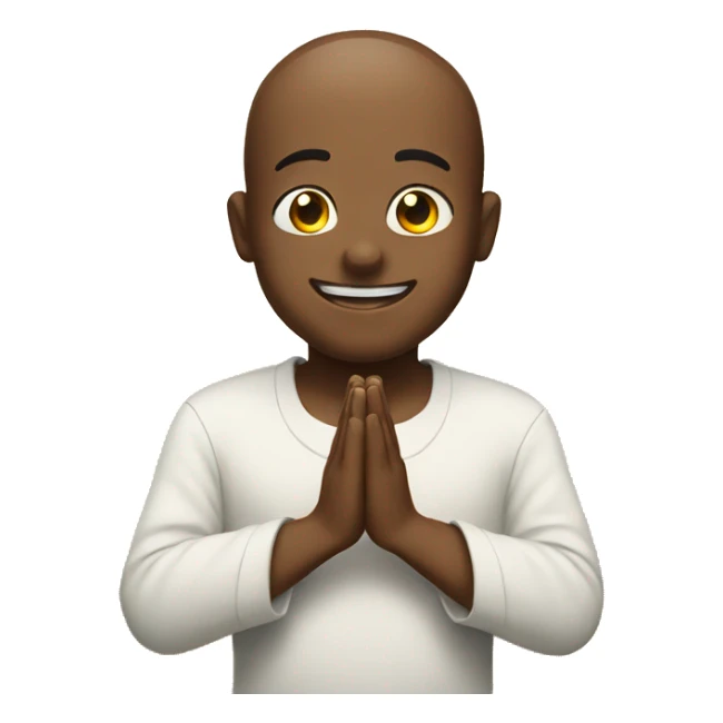 praying happy satisfied emoji  sticker