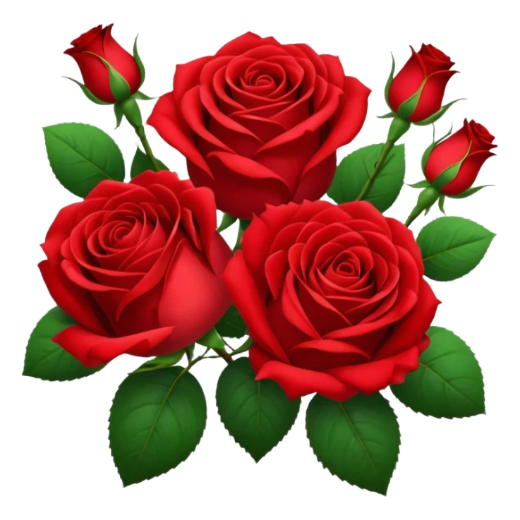 bouquet of realistic rose 15 sticker