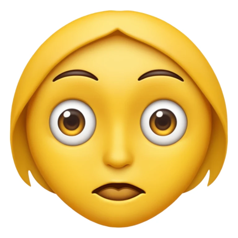 Make a emoji with sideeye with the eyes cockeyed sticker