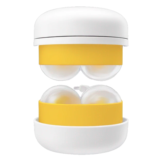 dual compartment screw-top prescription contact lens case sticker