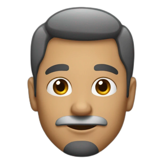 Hombre de 60 años con el pelo corto negro sticker