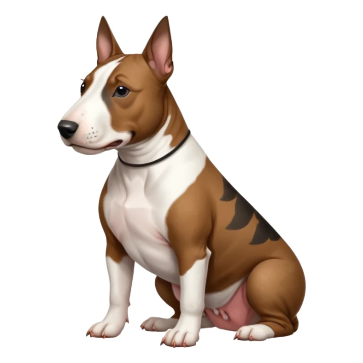brindle english bull terrier  sticker