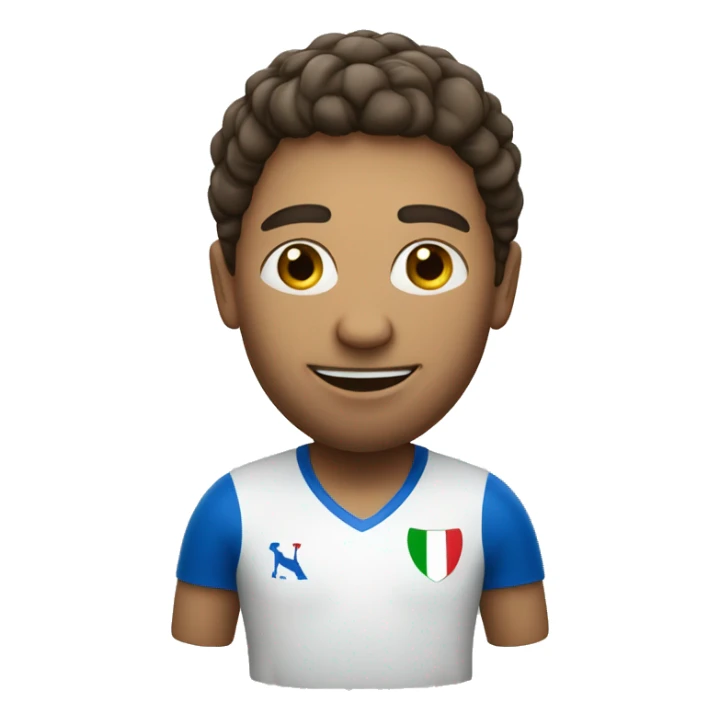 An Italian person playing soccer sticker