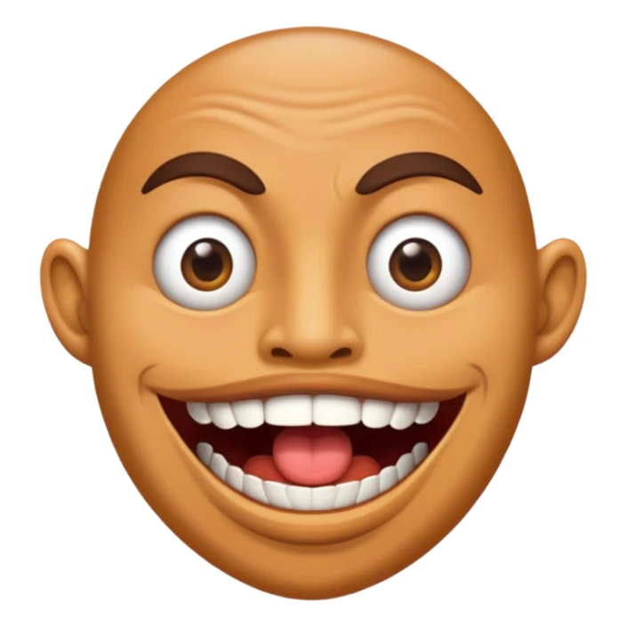 Human with an Giant mouth sticker