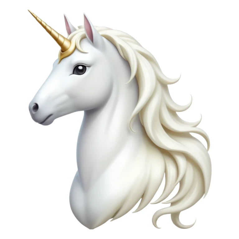cinematic-beautiful-white-unicorn-emoji,-poised-and-regal,-with-a-slender,-ethereal-form-draped-in-a-pristine-white-color,-a-flowing-mane-and-tail,-and-a-white,-spiraled-horn-that-radiates-pure-light,-simplified-yet-sharp-and-majestic,  sticker