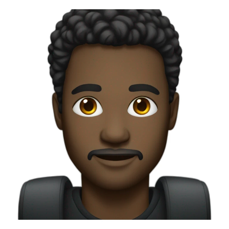 Black man with a Mercedes-Benz  sticker