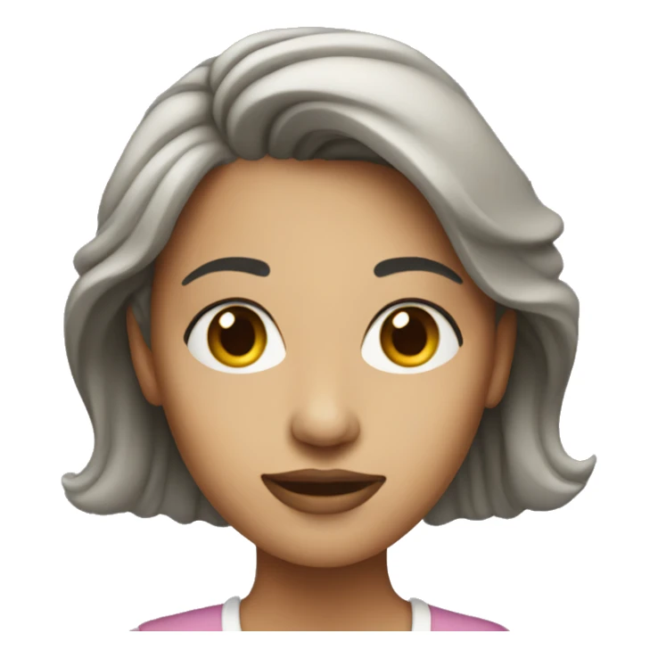 Woman made out of an iphone sticker