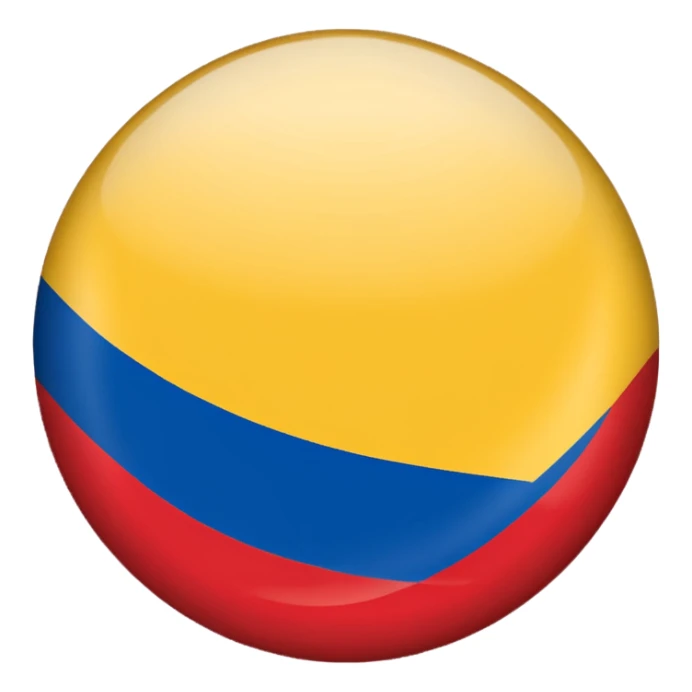 Bandera de colombia circular sticker