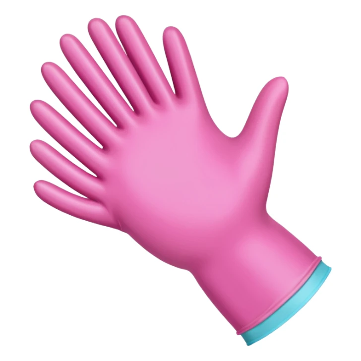 Guantes médicos de color rosa sticker