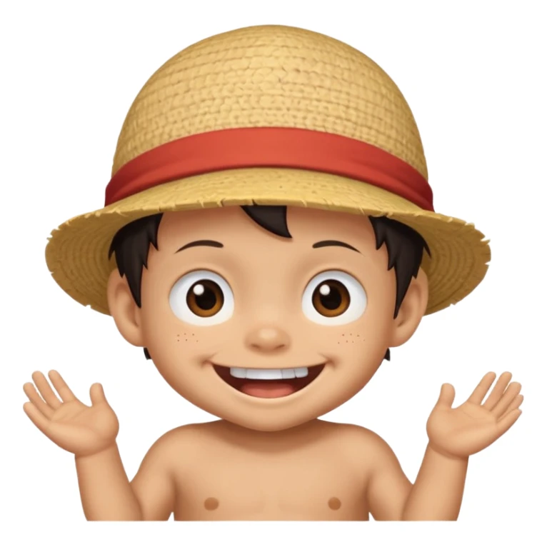 baby luffy sticker