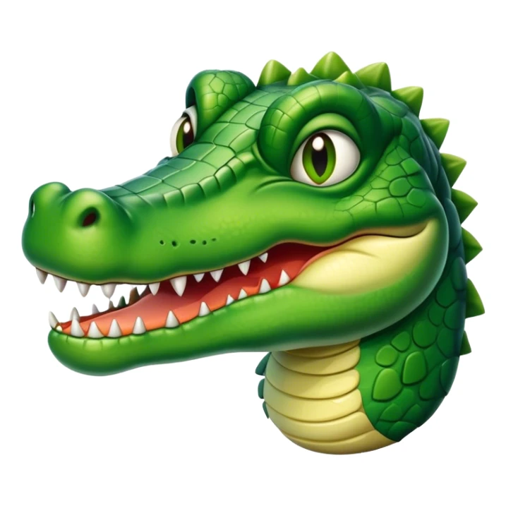 scary adult alligator sticker