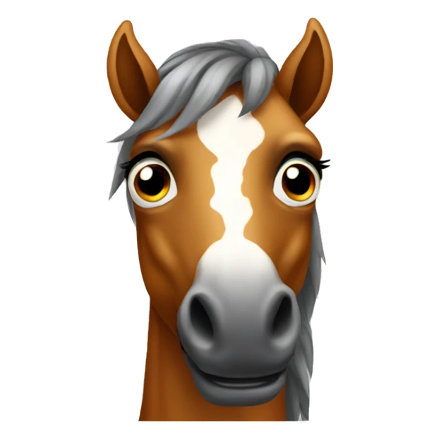 horse with big eyes sticker