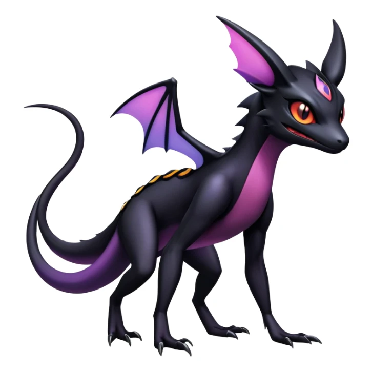 Salandit-Noibat-Noivern-Umbreon-Hybrid (Full body) sticker