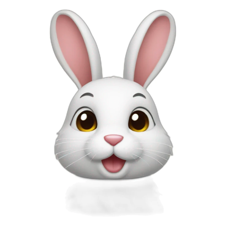 lapin qui fait un bisou sticker