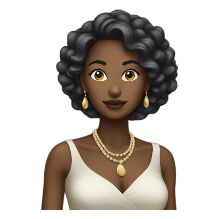 elegant-black-woman sticker