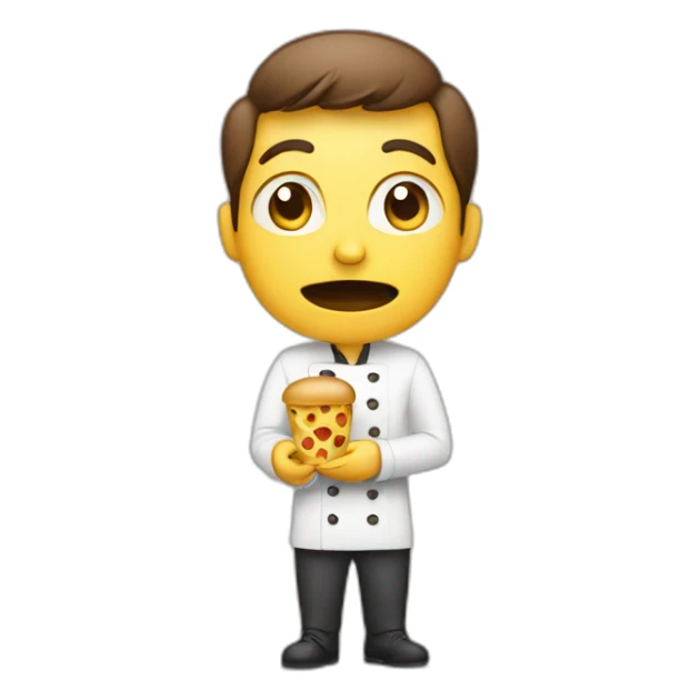 person thinks of food sticker