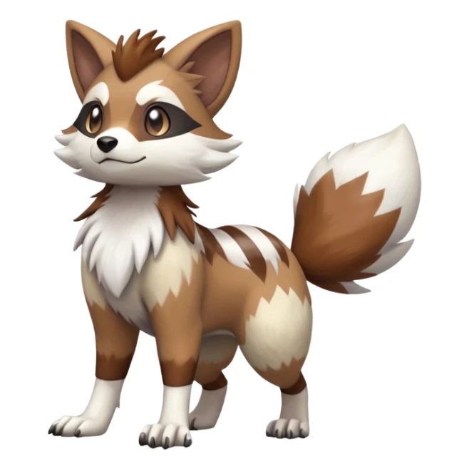 Furret-Lycanroc-Hybrid (Full body) sticker