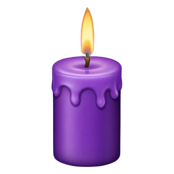 burning the midniight oil- make it purple candle  sticker