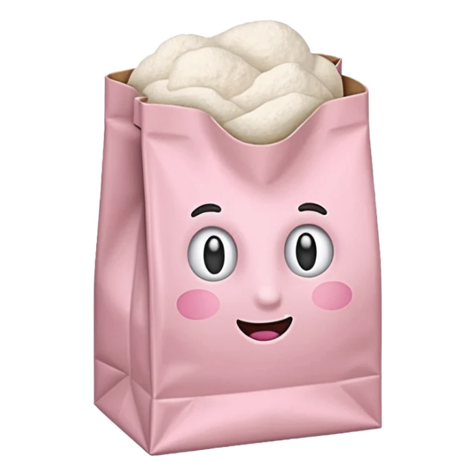 Pastel Pink Bag of flour  sticker