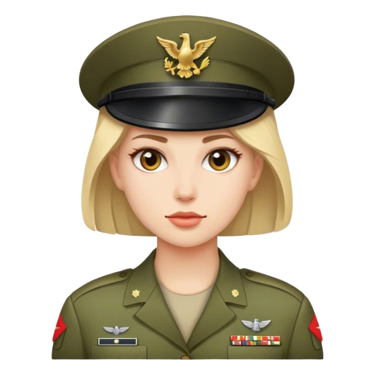 military woman sticker
