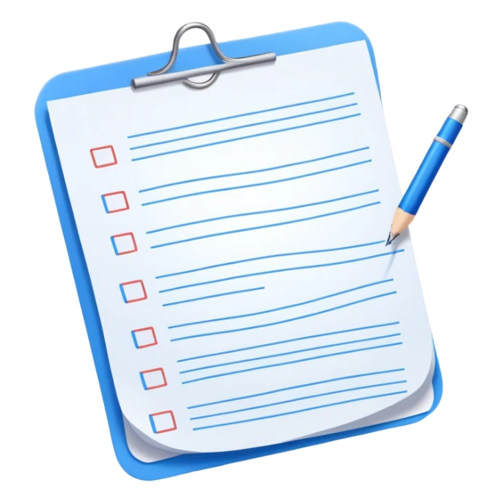 long curling to-do list paper looping up and down like a snake with tiny checkboxes fading into the distance sticker